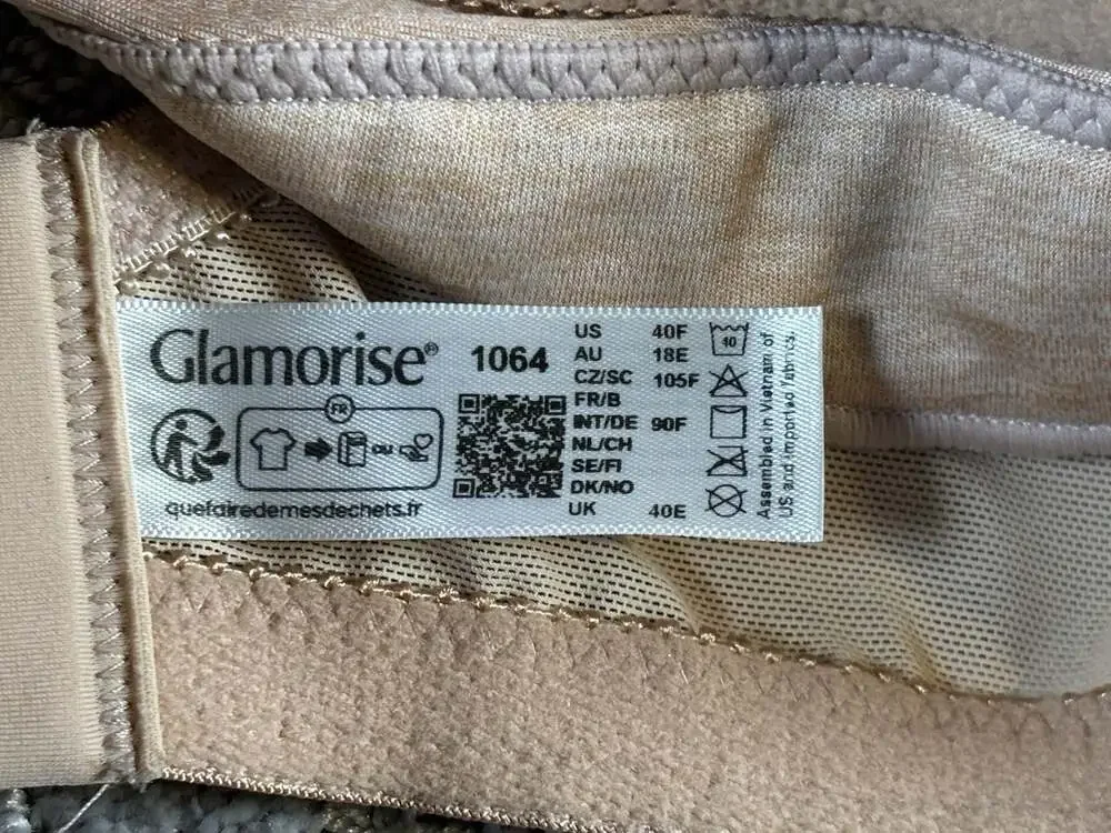 Glamorise MagicLift Moisture Control Wire-Free Bra 1064 Cafe 40F 216